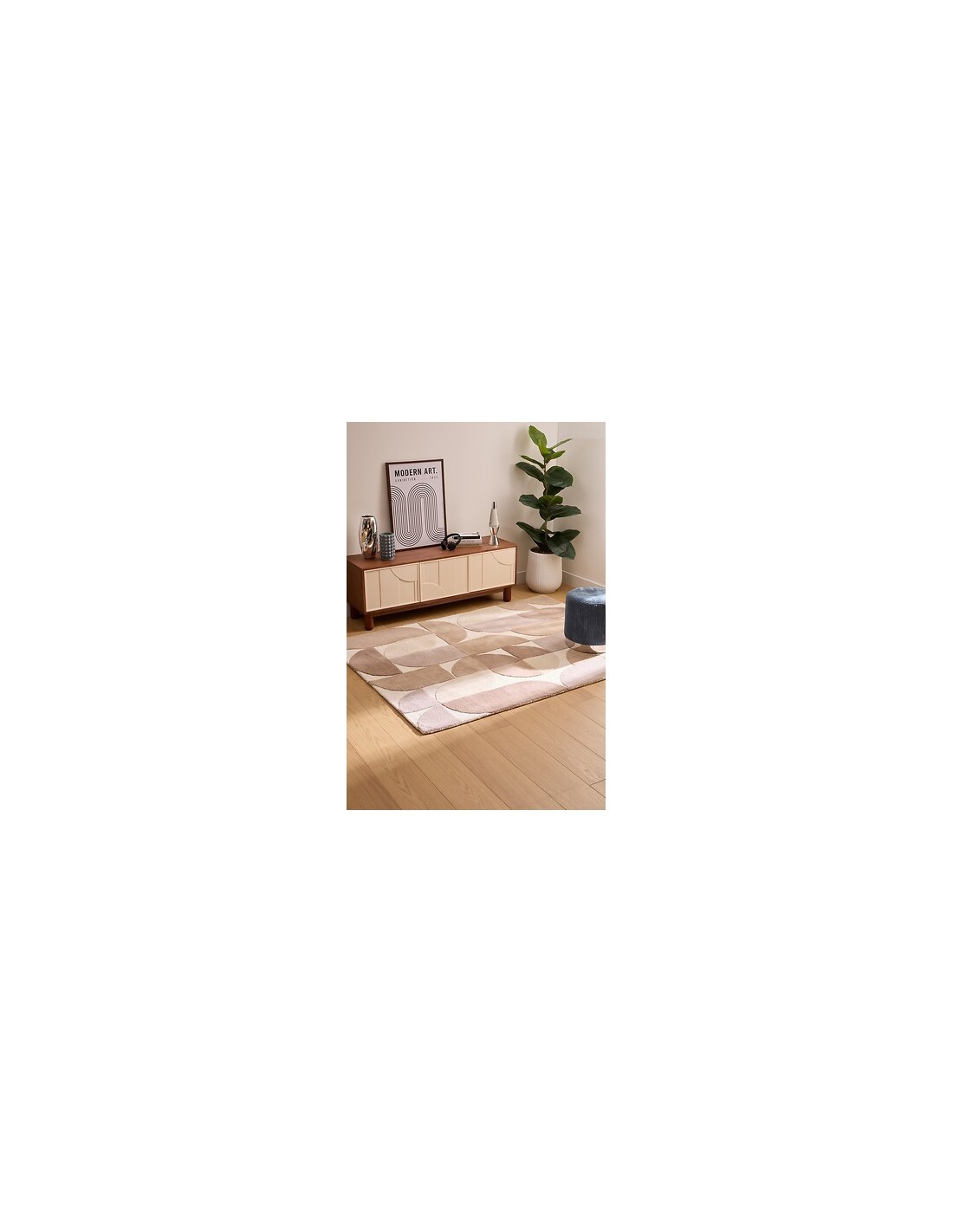 Tappeto Argyll in Lana Motivo 3D 150 x 200 cm