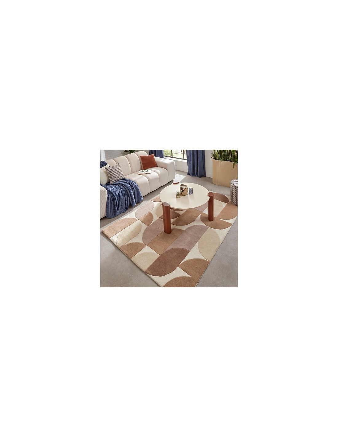 Tappeto Argyll in Lana Motivo 3D 150 x 200 cm