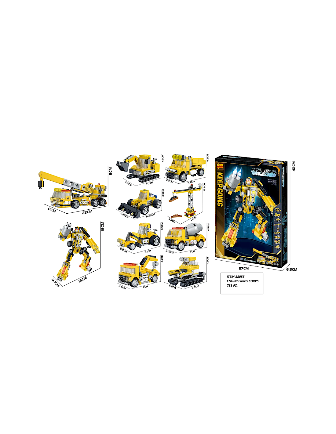 ROBOT 88055 ENGINEERING CORPS TRASFORMABILE