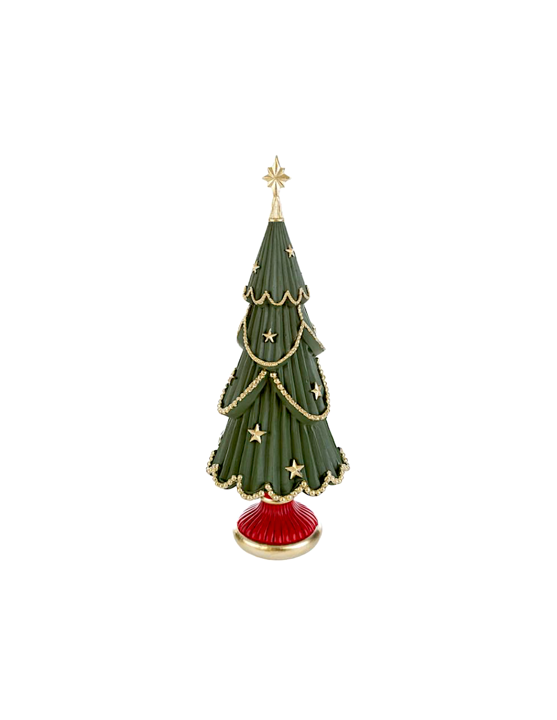 ALBERO NATALIZIO RESINA GOLD STAR 11,5X11,5X31CM