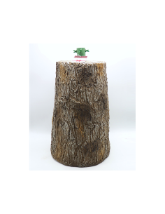 Base per Albero di Natale effetto legno Ø30cm H51cm, Copribase Decorativo Rustico Elegante, Accessorio Alberi Natalizi