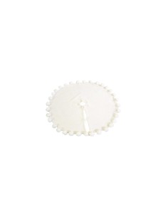COPRIBASE ALBERO TESSUTO D100CM PONPON BIANCO
