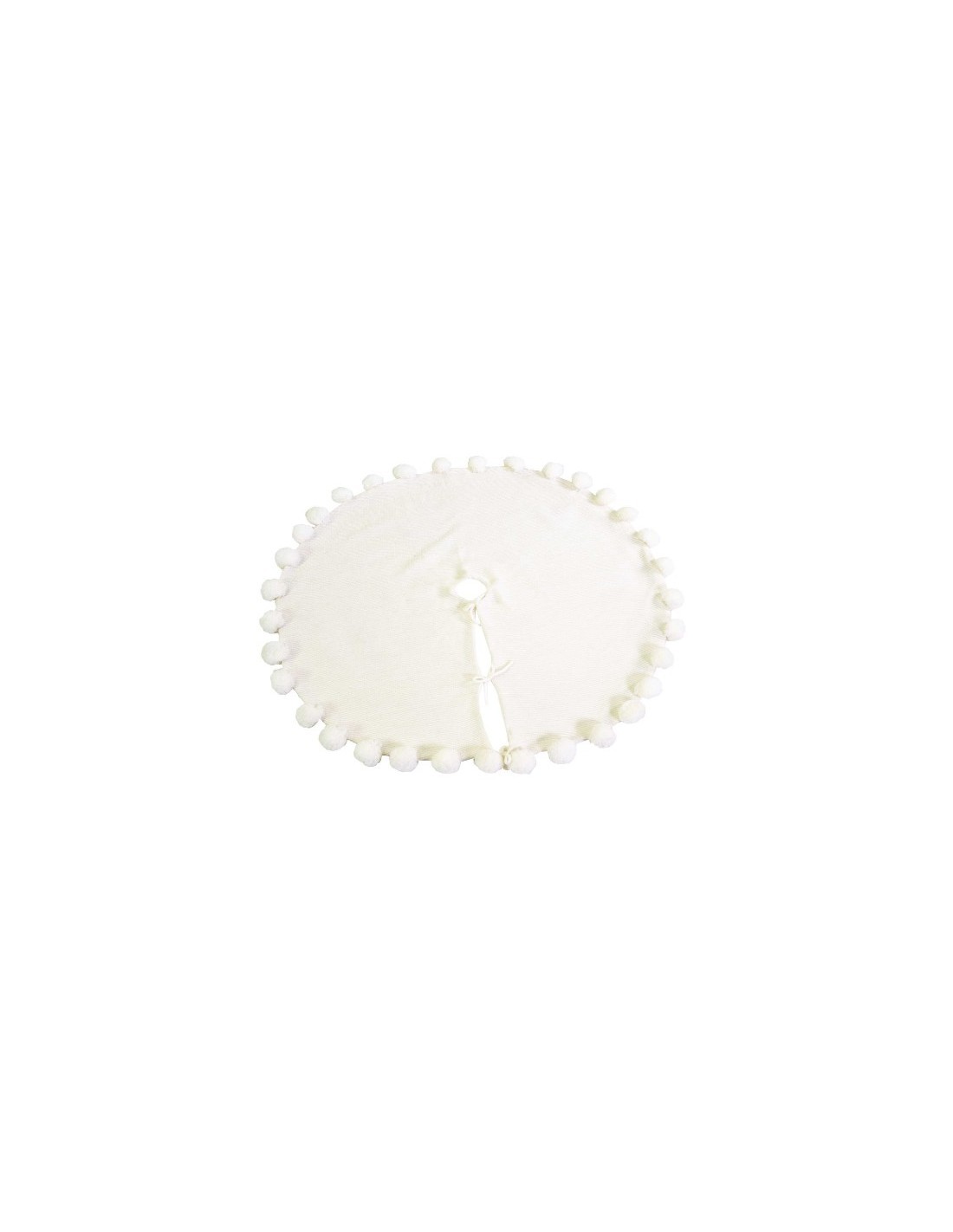 COPRIBASE ALBERO TESSUTO D100CM PONPON BIANCO