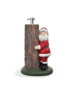 Base Albero Babbo Natale 61990 in Resina con Supporto in Metallo - La Magia di Natale a Casa Tua