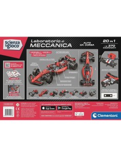 LABORATORIO DI MECCANICA, AUTO DA CORSA F1, CLEMENTONI, SCIENZA E GIOCO, COSTRUZIONI, 8+ ANNI 2