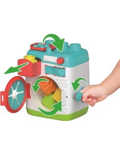 SENSORY WASHING MACHINE, LAVATRICE SENSORIALE CLEMENTONI BABY, CLEMMY, ELEMENTI INTERATTIVI, GIOCO IMITATIVO, BAMBINI 12+ MESI