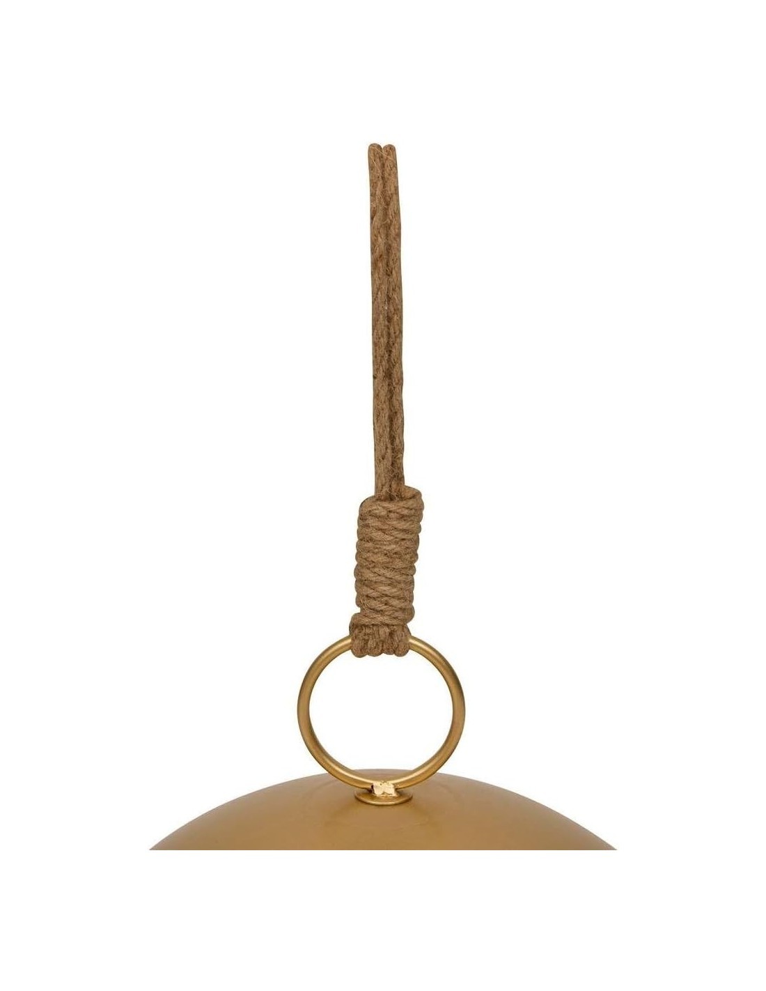 Decorazione pendente campanella di Natale 40x48cm in metallo dorato - La magia di Natale a casa tua