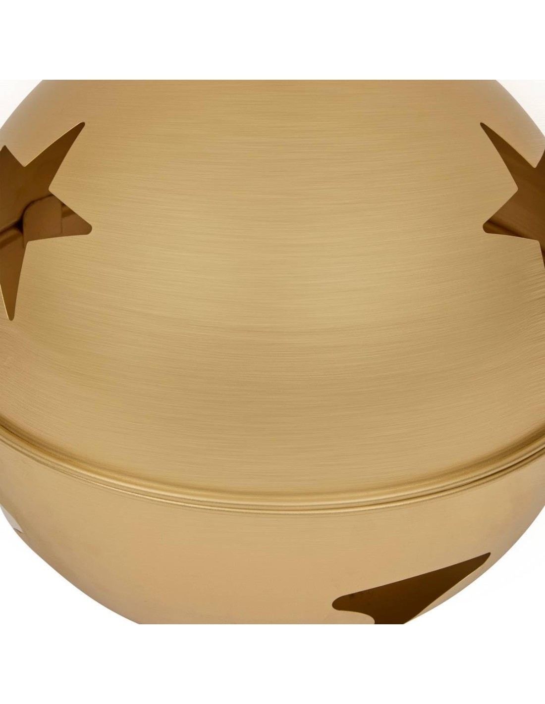 Decorazione pendente campanella di Natale 40x48cm in metallo dorato - La magia di Natale a casa tua