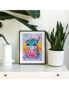 Diamantiny Level Up Boba Tea – Kit Crystal Art Drago 2