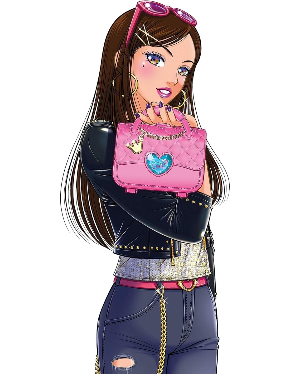 CRAZY CHIC 18743 SET BORSETTA MAKE UP su TreG Ingrosso