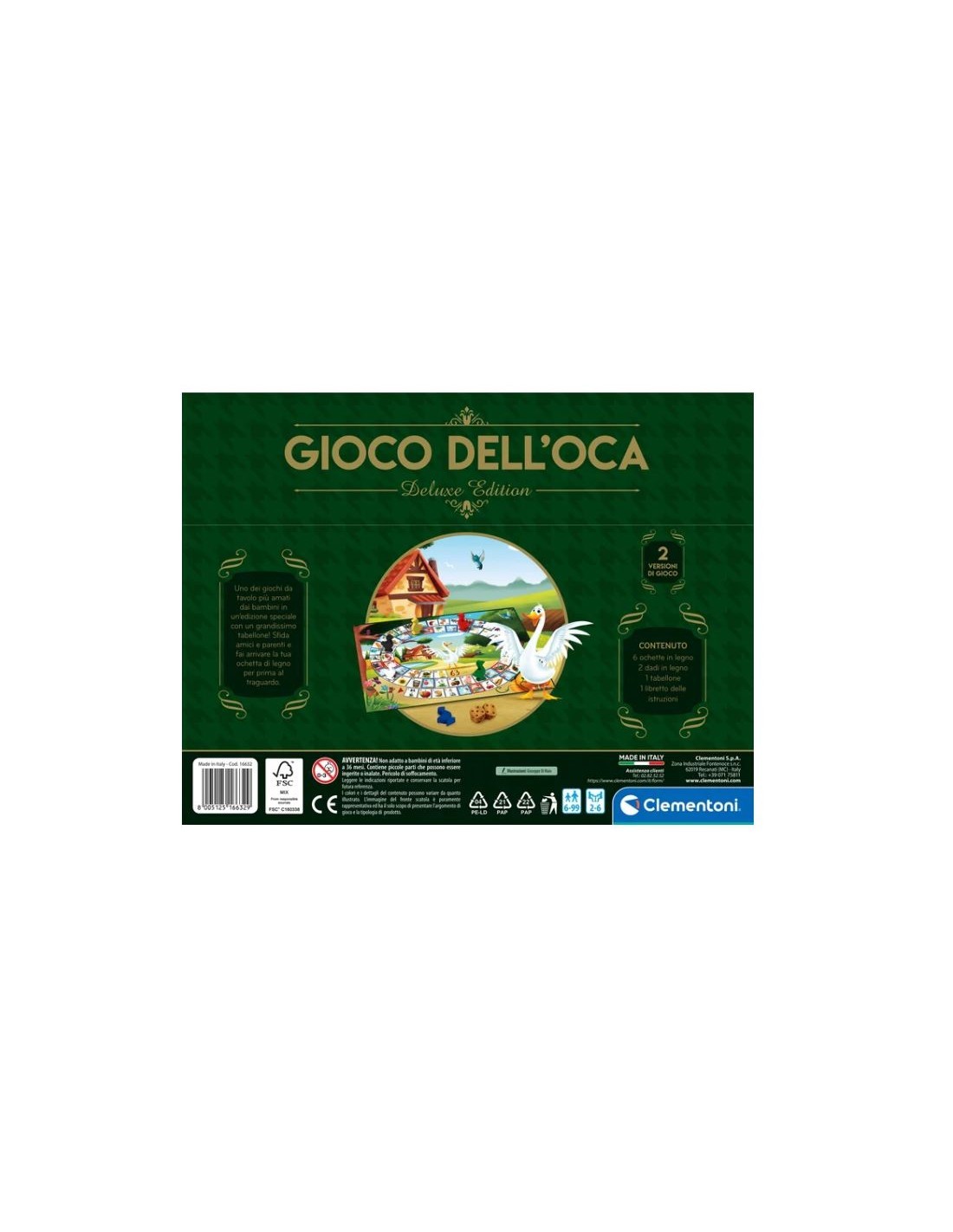 GIOCO 16632 GIOCO DELL'OCA DELUXE su TreG Ingrosso