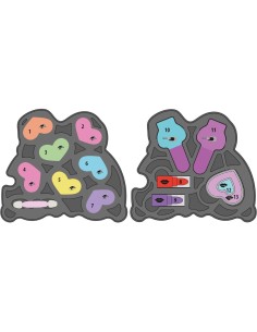 CRAZY CHIC MAKE-UP ARCOBALENO, CLEMENTONI, COFANETTO TRUCCHI, 6+ ANNI, 14X14X10 CM 2