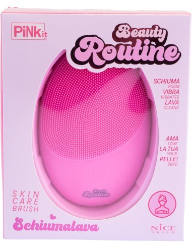 Beauty Routine Schiumalava – Spazzola Viso in Silicone per Pulizia e Massaggio