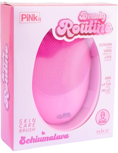 Beauty Routine Schiumalava – Spazzola Viso in Silicone per Pulizia e Massaggio