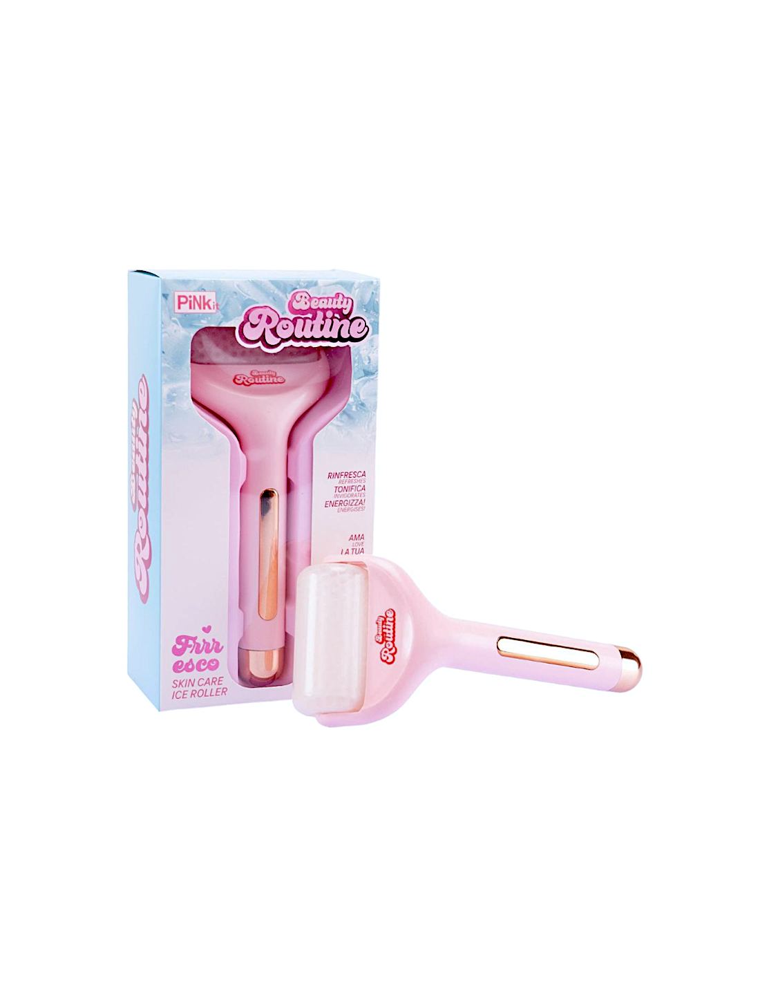 Beauty Routine Fresco Ice Roller – Rullo Massaggiante Viso Effetto Ghiaccio