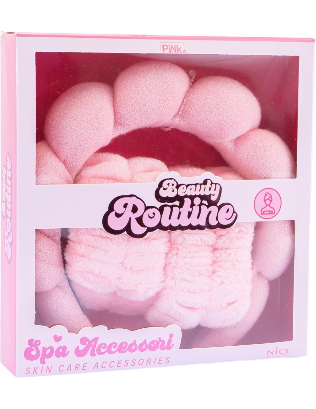 Beauty Routine – SPA Accessori Skincare con Cerchietto e Polsini