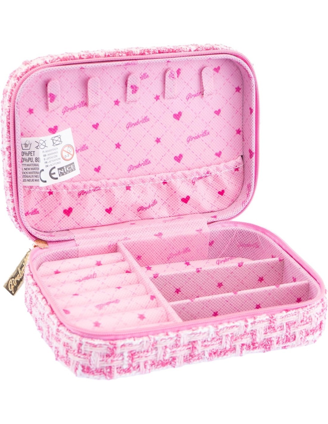 Girabrilla – Portagioie Tweed con Paillettes Reversibili Assortiti