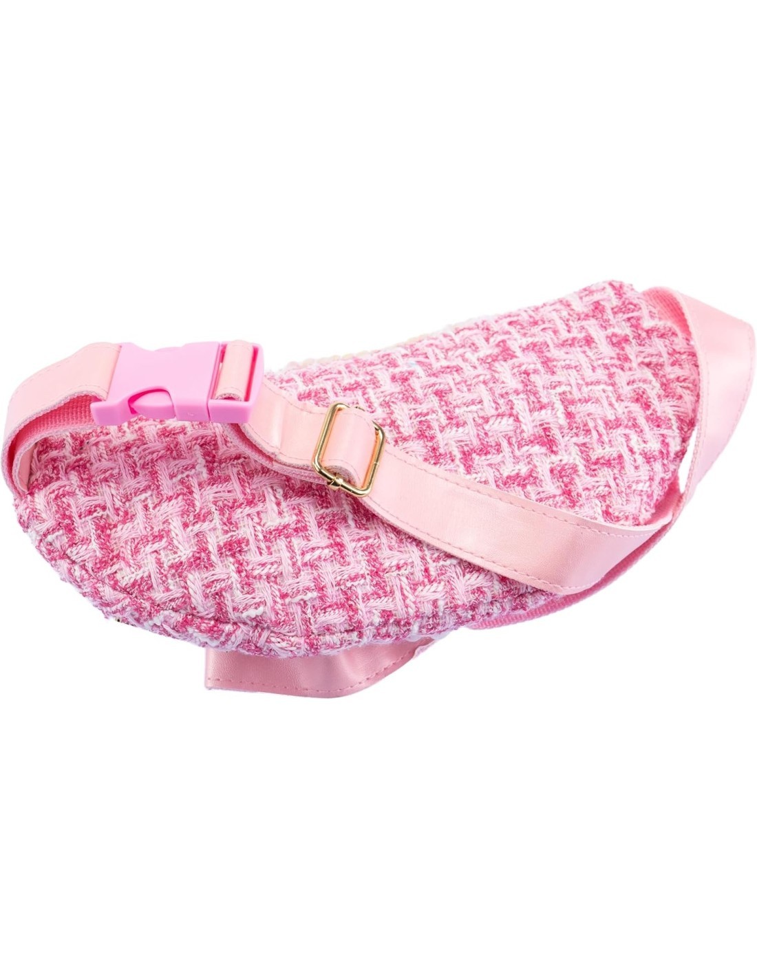 Girabrilla – Marsupio Tweed con Cuore in Paillettes Reversibili Assortiti