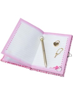 Girabrilla Tweed Diario Segreto Rosa – Quaderno con Cuore in Paillettes e Lucchetto 2