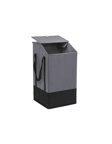 PORTABIANCHERIA 206932B GRIGIO 45LT POLIESTERE 30X32X57CM
