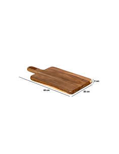 TAGLIERE 190053 ACACIA 40X20CM CON MANICO