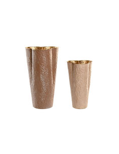 VASO JR221823 1 MIS METALLO 23X21X41CM BEIGE