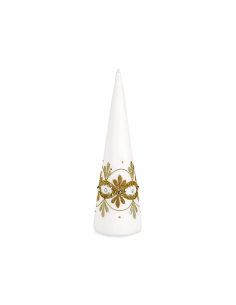 PINO GARISH VETRO BIANCO H30CM