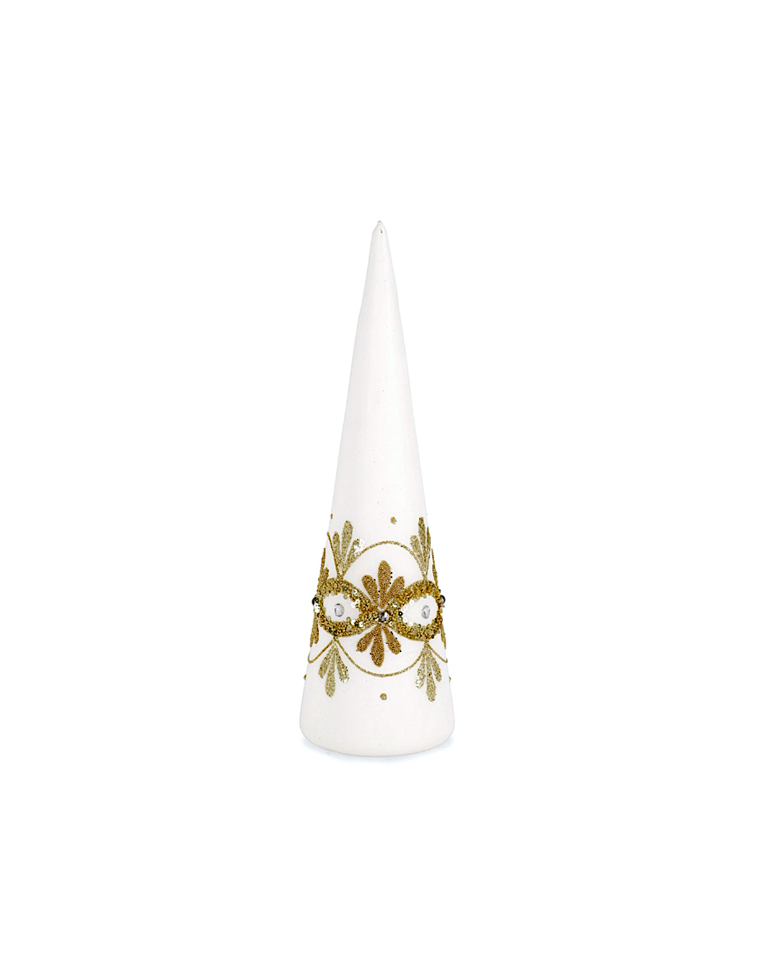 PINO GARISH VETRO BIANCO H30CM