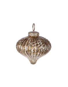 PENDENTE OLIWIA 8CM VETRO TROTTOLA ORO