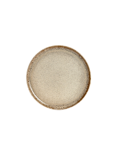 PIATTO PC221578 BEIGE SMALTATO 27CM PORCELLANA