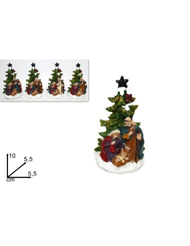 ALBERO CON NATIVITA' 10CM ASSORTITO