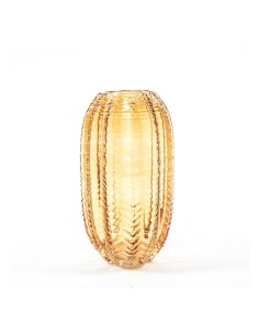 Vaso in Vetro Oro D.15xH28 cm