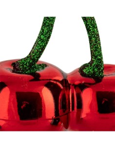 Decorazione pendente di Natale ciliegie in vetro 7x4x9cm Feeric Lights & Christmas - La magia di Natale a casa tua 2