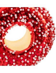 Decorazione pendente di Natale donut in vetro rosso Ø9cm Feeric Lights & Christmas - La magia di Natale a casa tua 2