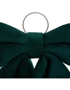 Decorazione pendente fiocco di Natale 70x67cm in velluto verde - La magia di Natale a casa tua 2