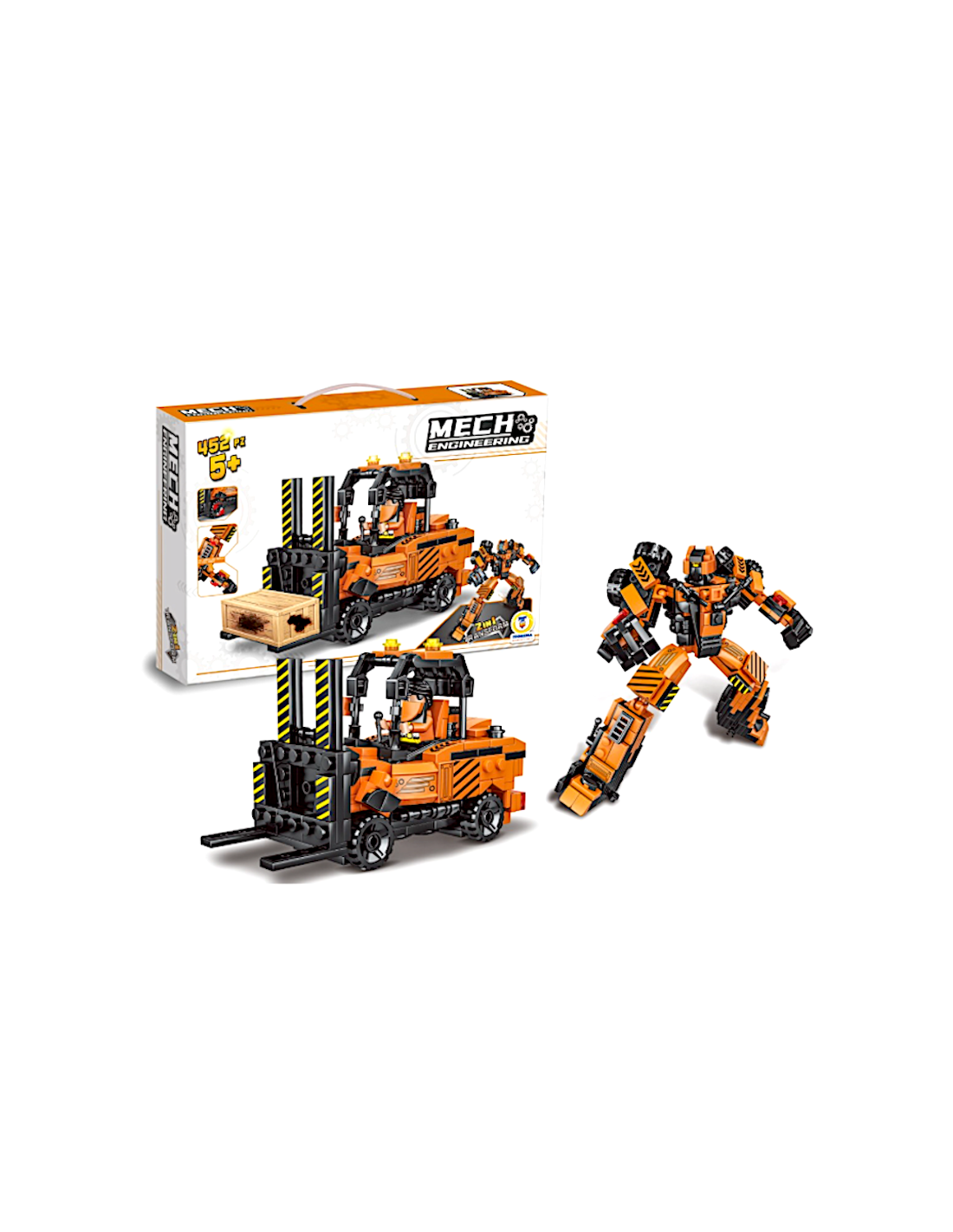 COSTRUZIONI MULETTO TRANSFORMER 452PZ CLICK CLACK