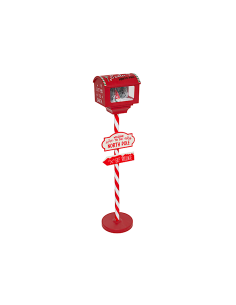 CASSETTA DELLE LETTERE 27X20X120CM ROSSO CON 6 LED