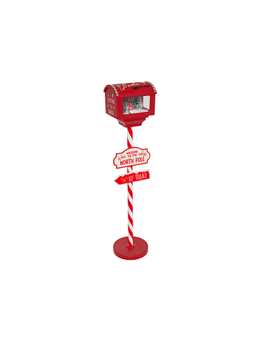 CASSETTA DELLE LETTERE 27X20X120CM ROSSO CON 6 LED