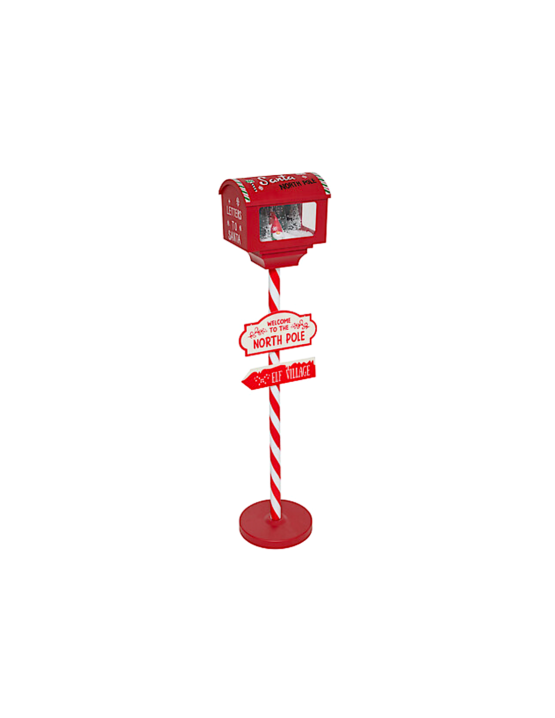 CASSETTA DELLE LETTERE 27X20X120CM ROSSO CON 6 LED