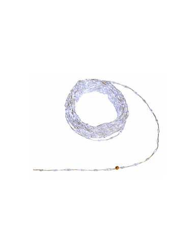 GHIRLANDA LUMINOSA SOLARE 480LED BIANCO FREDDO CAVO 7,2MT DA ESTERNO