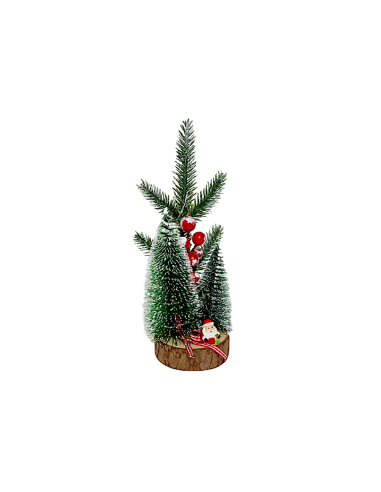 DECORAZIONE ALBERO LUMINOSO 9X25CM 10LED
