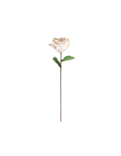 FIORE ARTIFICIALE PEONIA BIANCO/ORO 80CM