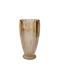 VASO VETRO AMBRA TONDO 13,5X27,6CM