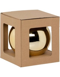 Decorazione sfera di Natale 15cm in plastica dorata - La magia di Natale a casa tua 2