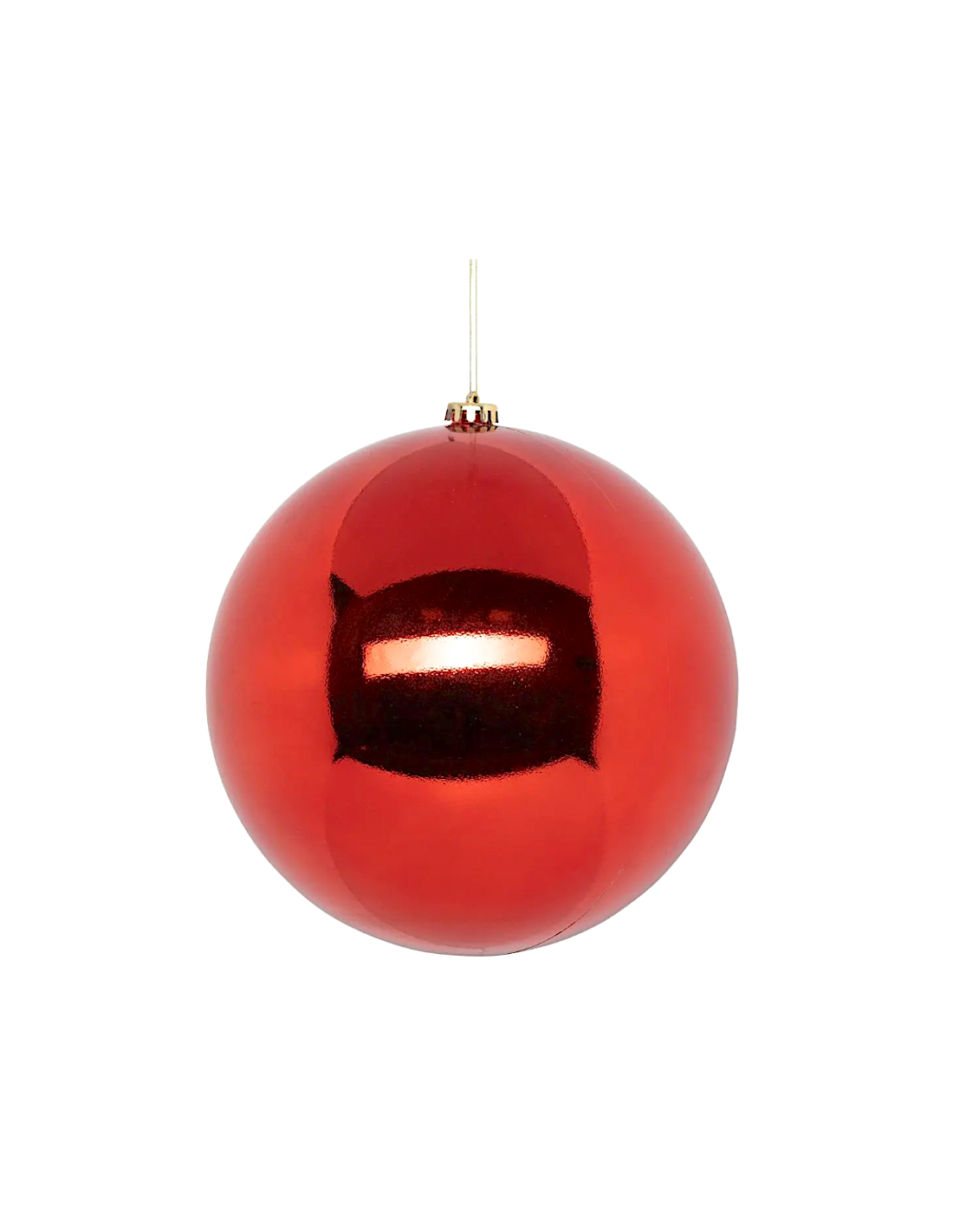 Decorazione sfera di Natale 25cm in plastica rossa - La magia di Natale a casa tua