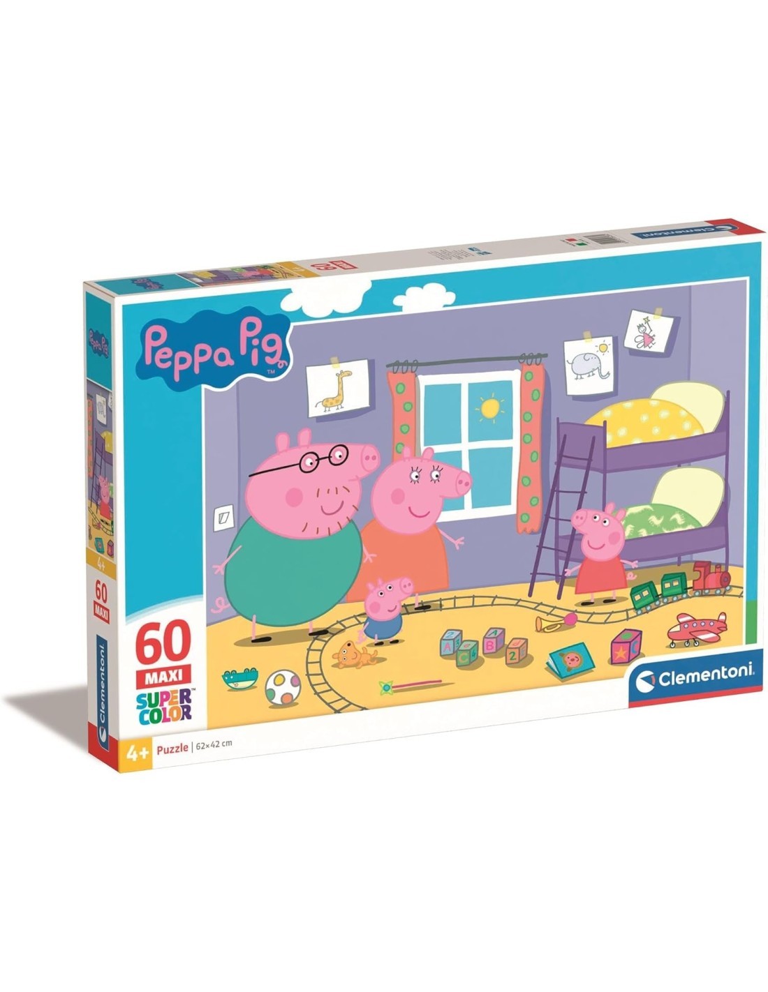 PEPPA PIG 26438 MAXI PUZZLE 60PZ CLEMENTONI su TreG Ingrosso