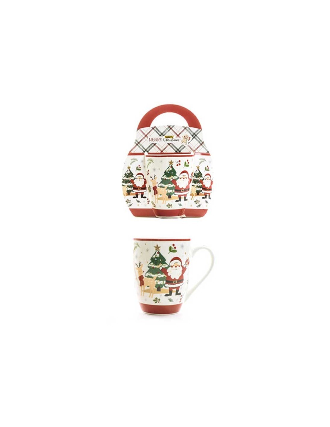 MERCURY, TAZZA NATALIZIA, PORCELLANA, 340 ML, 8,3X11,5X10,5H CM, DISEGNI ASSORTITI