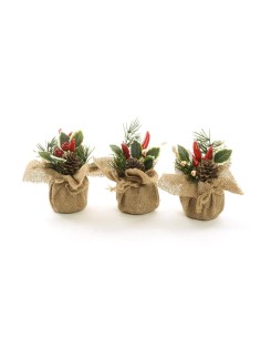PIANTINA, NATALIZIA, SEGNAPOSTO, POLISTIROLO, 13X17CM, ASSORTITO, DECORAZIONE NATALE