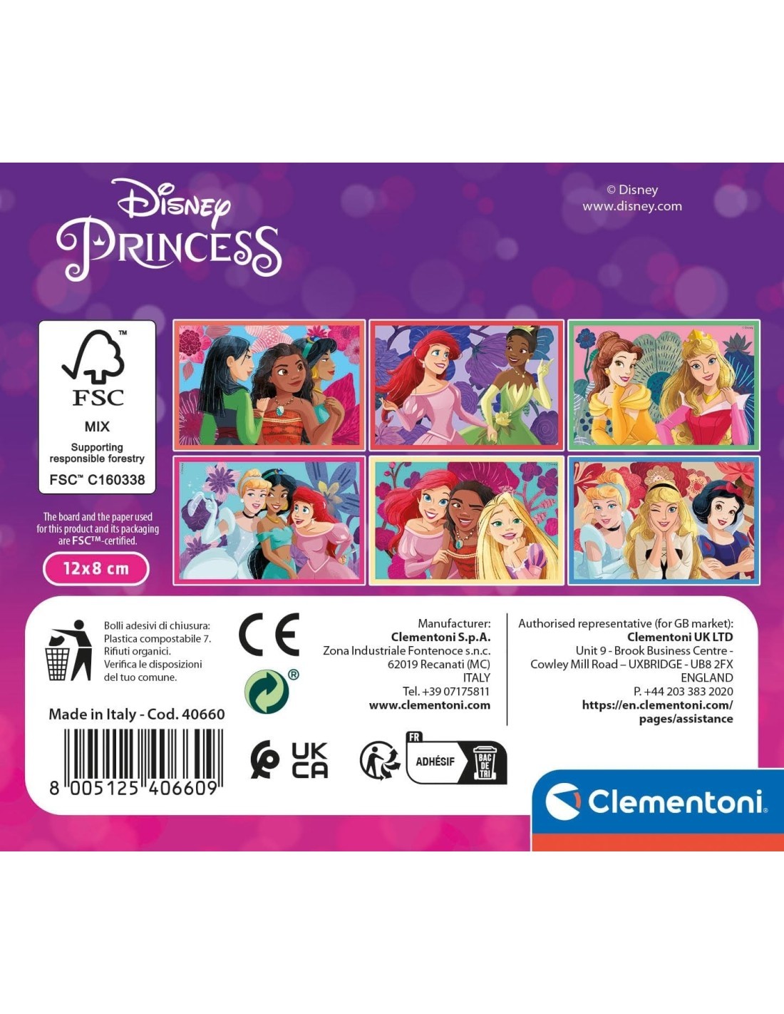 CLEMENTONI PRINCESS SET 6 CUBI