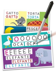 SAPIENTINO GIOCO E SCRIVO, GIOCO EDUCATIVO, PER BAMBINI, APPRENDIMENTO, SCRITTURA